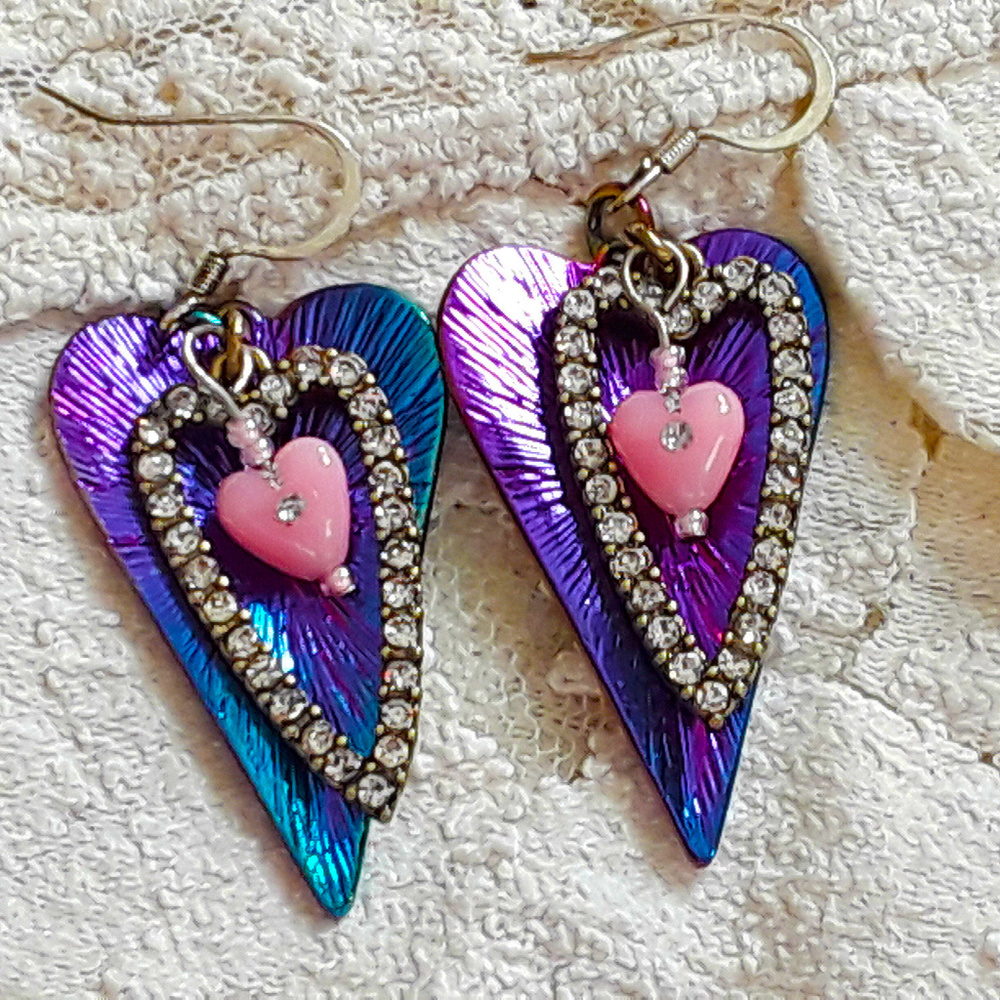 Ooak "Heartstrings" Artisan Earrings
